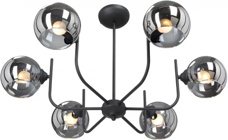 Потолочная люстра на штанге V3949-1/6PL Vitaluce (220V, шар)