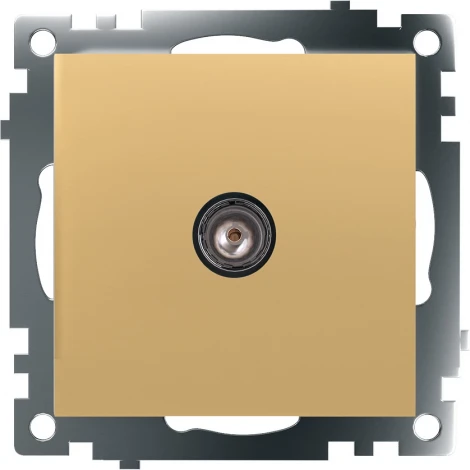 ТВ-розетка (золото) Stekker Катрин 49228