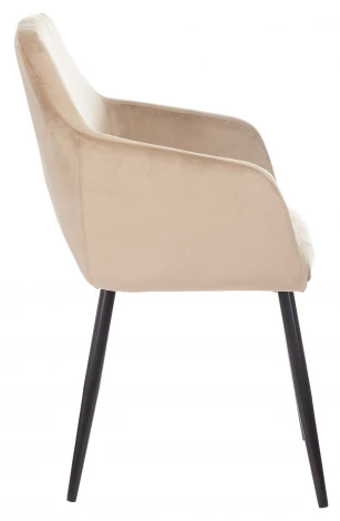 Кресло Бюрократ CH-380F латте Italia 5 на ножках металл черный