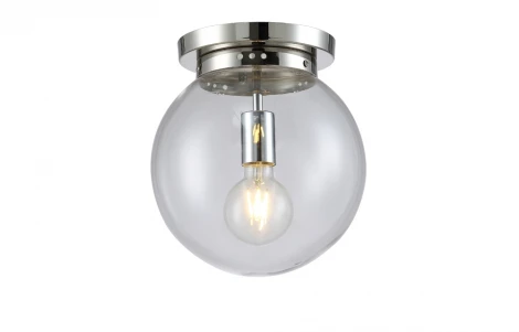 Потолочная люстра Crystal Lux Mario PL1 D250 NICKEL/TRANSPARENTE