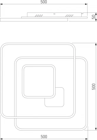 Потолочный светильник светодиодный с пультом Caroline 90255/1 Eurosvet (220V)
