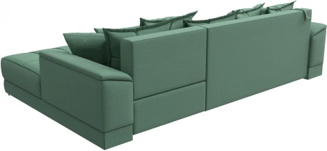 Диван угловой НордСтар правый угол (Зеленый/Рогожка) Лига Диванов арт.123501