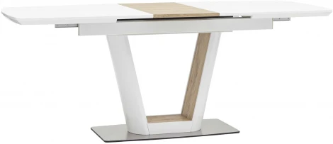 Стол обеденный Stool Group Атланта раскладной 160-200*90 глянцевый белый УТ000002660