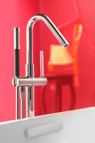 Смеситель Jacob Delafon Stillness E97344-CP напольный БЕЗ ВНУТРЕННЕЙ ЧАСТИ