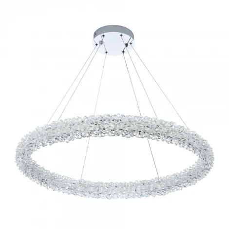 Подвесной светильник светодиодный хрустальный с пультом с регулировкой цветовой температуры и яркости Modelux MODESTYLE MS.5002.800 CR