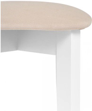 Табурет Woodville Кигон белый / сливочный раф 554126