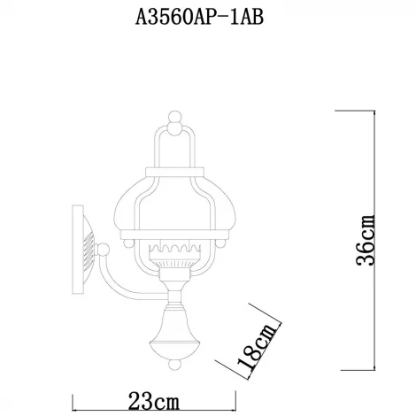 Бра Arte Lamp Armstrong A3560AP-1AB