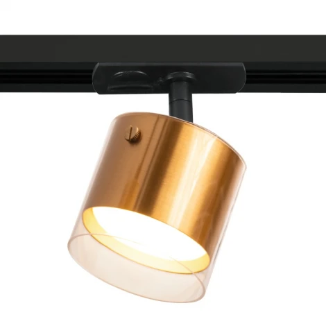 Трековый светильник однофазный Wolta WTL-GX53/07G под лампу GX53 Золотой ORO