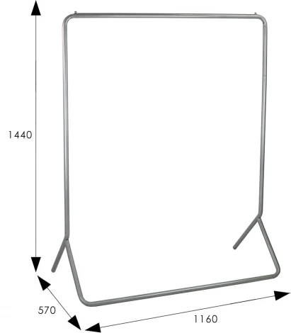 Вешалка напольная Пико 33 металлик Mebelik арт.009063