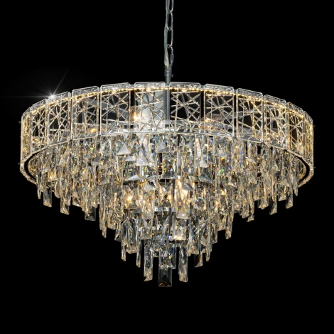 Подвесная люстра Citilux Sagrada CL317261 (220V, хрусталь, на цепи)