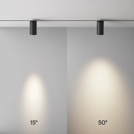 Трековый светильник низковольтный светодиодный 48V 18W 4000К Maytoni Technical Focus Led TR243-18W4K-B