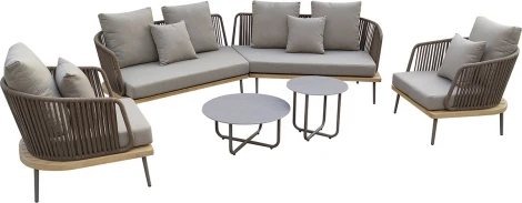 Кресло "BAYLEY" уличное серое 82*84*75см Garda Decor арт.129KN-03041