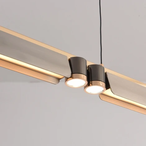 Подвесной светильник iLedex Vision 9309D-1200-2 GR+BK (220V, на проводе)