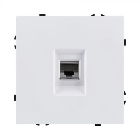 Розетка Ethernet RJ45 белый глянцевый Kollinger Eclipse EC-017WG