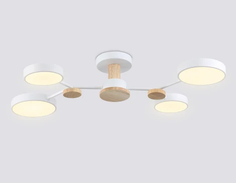 Потолочная люстра светодиодная на штанге с регулировкой цветовой температуры Ambrella COMFORT FL4858 (220V)