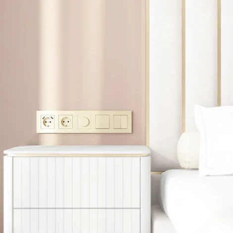 Рамка на 5 постов Slab (шампань софт) Werkel W0052911 (a071629)