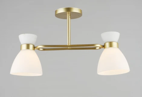 Потолочная люстра на штанге SL6676-2 GD Мелодия Света SL1N 000080217