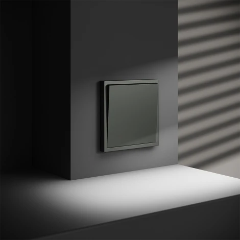 Перекрестный переключатель одноклавишный (титан) Voltum S70 VLS010506