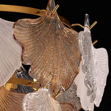 Подвесная люстра MW-Light Патриция 447012606 (220V, на цепи, листья)