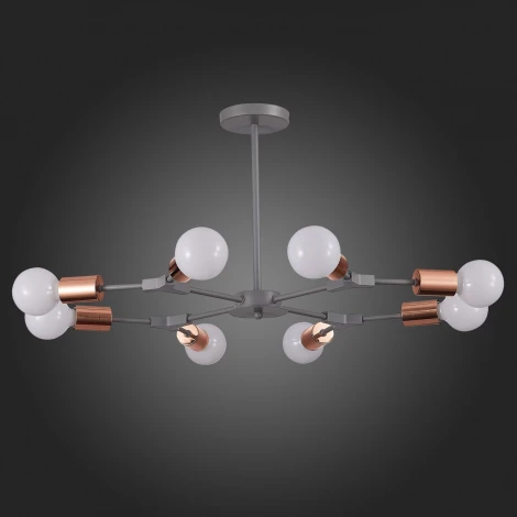 Потолочная люстра на штанге Evoluce Palare SLE106403-08 (220V, молекулы)