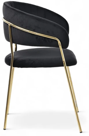 Набор из 2 стульев Whispered Fusion Hesby Велюр/Черный арт.HSBI_DC72_black_2