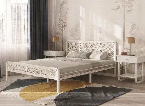 Прикроватная тумба Woodville Малгома белая 511606