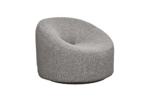 Кресло поворотное LUNA рогожка черно-серый Santo1606-CHSER 98*90*69см Garda Decor