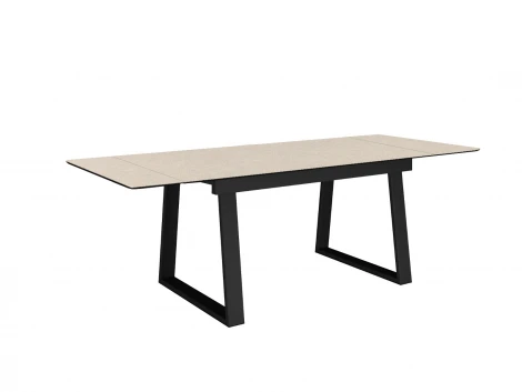 Стол DikLine DZ160 Текстиль бежевый/черные (2 уп.) 00-00084589