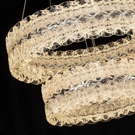 Подвесная люстра светодиодная с пультом с регулировкой цветовой температуры Modelux ML.8185.600.400 CR