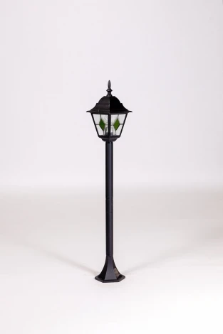 Наземный фонарь Oasis Light QUADRO M lead GLASS 79906MlgG Bl (220V, фонарь, IP44)