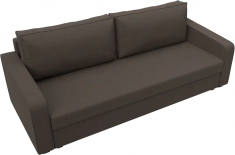 Диван прямой Лига-009 (Коричневый/Рогожка) Лига Диванов арт.124152