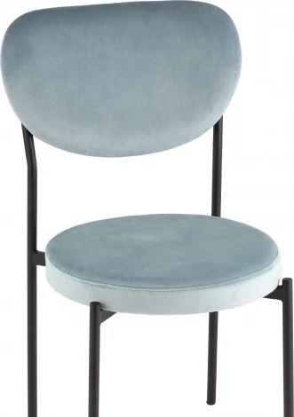 Стул обеденный Барбара велюр серо-голубой NC Stool Group (арт.УТ000039145)