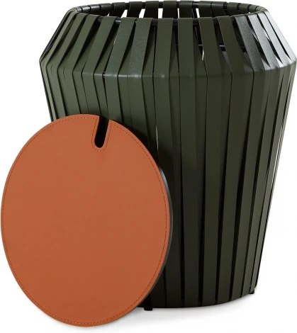 Журнальный стол Ding ОГОГО Обстановочка! (Экокожа,Массив дерева/Зеленый,Терракотовый) арт.930828