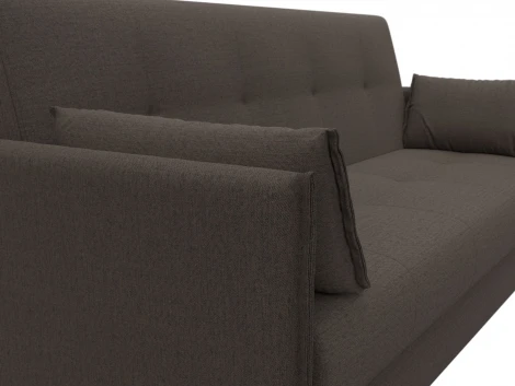 Диван-книжка Лига-018 (Коричневый/Рогожка) Лига Диванов арт.124985