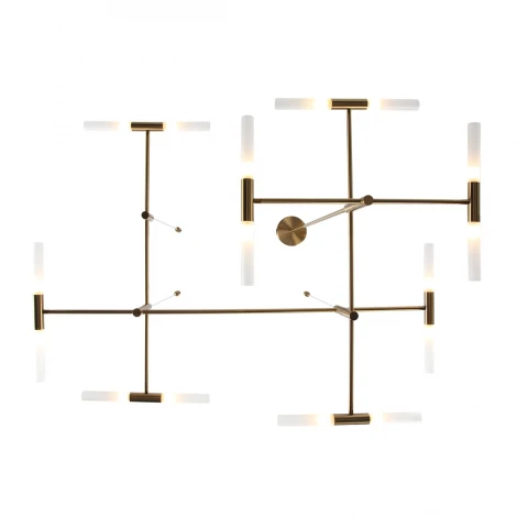 Потолочная люстра на штанге Odeon Light Defance 4306/16 бронзовый/акрилл/металл IP20 G9 40W *16 180° 220V