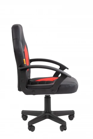 Кресло Chairman Kids 111 Россия экокожа черный/красный 7208098