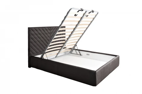 Кровать Milano Basic c подъем.мех.велюр серый Colt1003 173*220*125 Garda Decor