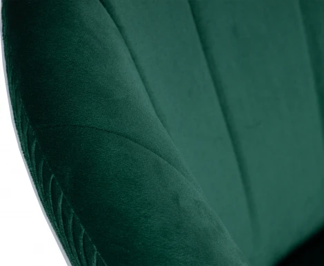 Кресло дизайнерское DOBRIN EDISON BLACK (зеленый велюр (1922-9)) 8600_BlackBase-LM BLACK, цвет сиденья зеленый (1922-9), основания черный