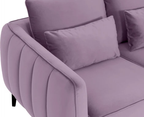 Диван Amsterdam двухместный ОГОГО (арт.342692), (Ткань/Сиреневый)