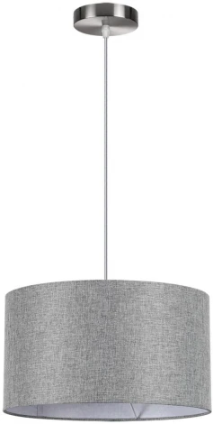 Подвесной светильник Lumion Nikki 8251/2 никель/серый, металл/текстиль Е27 2*60W 220V (на проводе, круглые)
