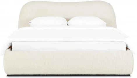 Кровать Patti с подъемным механизмом ОГОГО (арт.831397), (Ткань,Букле/Белый)