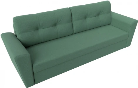 Диван прямой Амстердам Лайт (Зеленый/Рогожка) Лига Диванов арт.121136