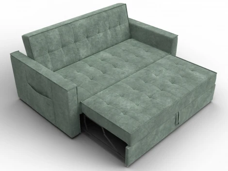 Диван прямой Лига-104 (140) (ЛДСП,Брус,Фанера,Велюр/Зеленый) Лига Диванов 134865