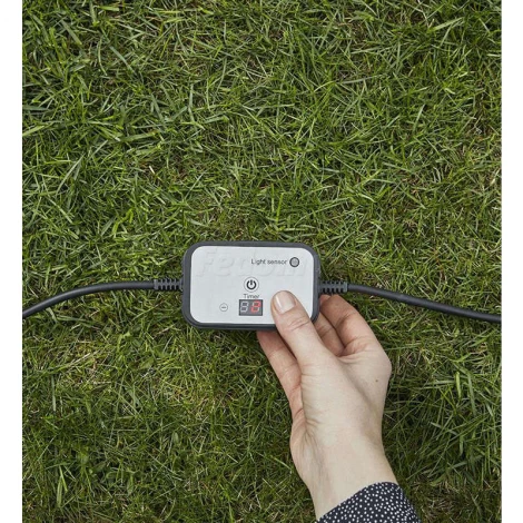 Датчик освещенности с таймером Markslojd Garden 24, черный, 24V, IP44