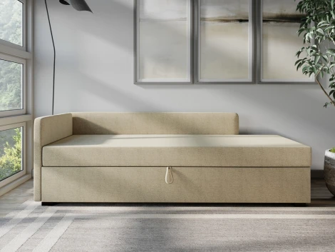 Диван-кровать Arsko Велес Угол левый рогожка бежевая