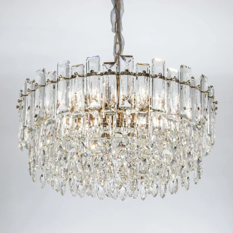 Подвесная люстра хрустальная Modelux MODELUX ML.7082.12 GD