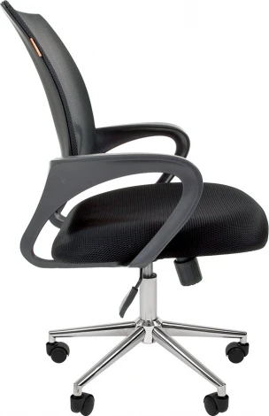 Компьютерное кресло CHAIRMAN 696 хром (Металл,Пластик,Ткань,Сетка/Черный)