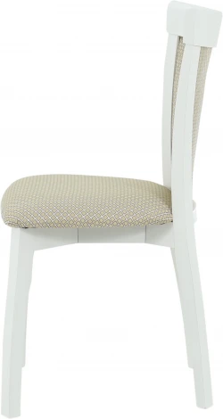 Стул Аврора Тулон 2, спинка мягкая, Эмаль белая/Атина