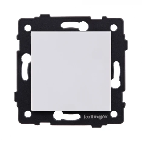 Выключатель 1-клавишный проходной 10А/250В белый Kollinger REA-S-003WH для Aspekt, Eleganz, Reflex