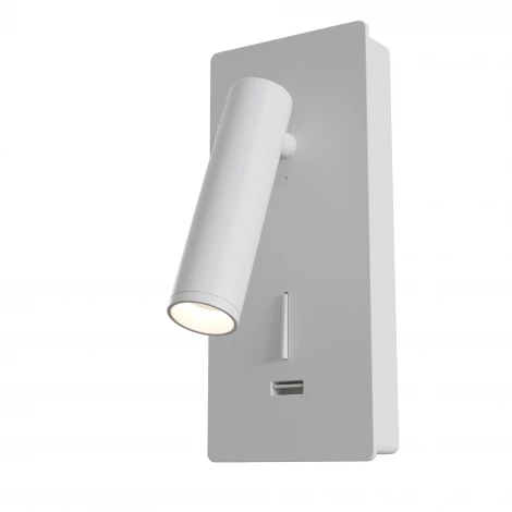 Настенный светильник с usb-портом (бра для чтения) Mirax 3000К 3Вт IP 20 LED Maytoni Technical C041WL-L3W3K (220V, выключатель)